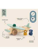 TRIXIE WOODEN ANIMAL AIRPLANE