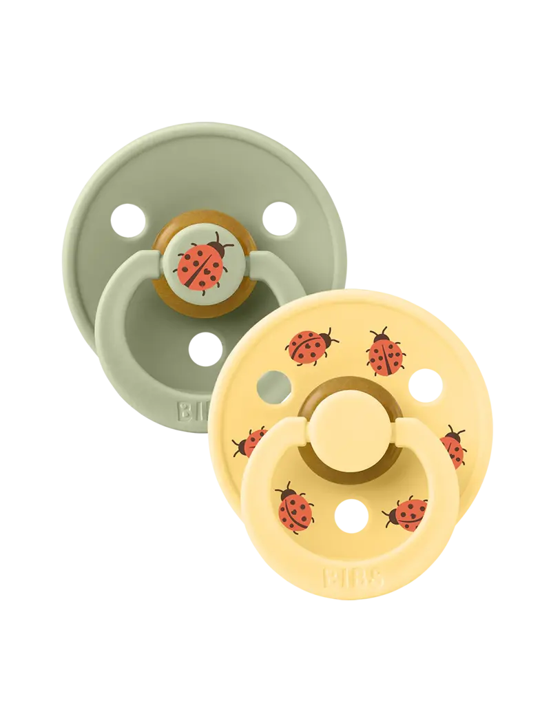 BIBS BIBS LATEX PACIFIER - 2PK - SIZE 1 (0 - 6 MONTHS)