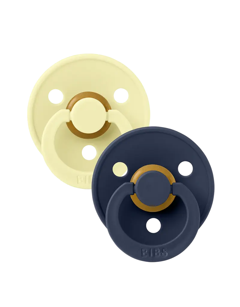 BIBS BIBS LATEX PACIFIER - 2PK - SIZE 1 (0 - 6 MONTHS)
