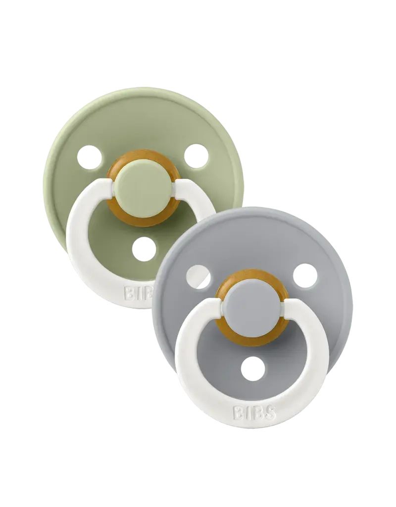 BIBS BIBS LATEX PACIFIER - 2PK - SIZE 1 (0 - 6 MONTHS)