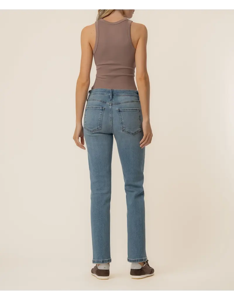 KUT BLAIRE HIGH RISE STRAIGHT LEG - TEMPER WASH