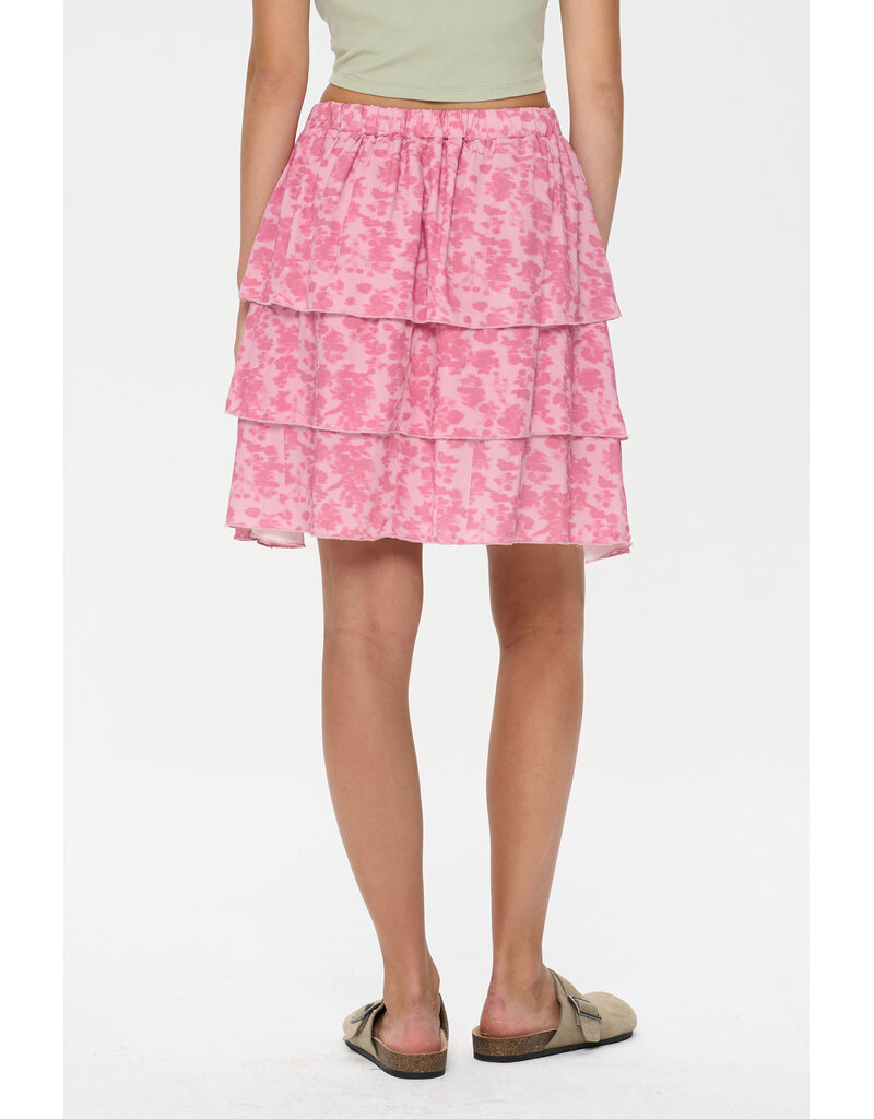 24COLOURS LAYERED ROSE SKIRT