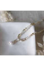 GLEE ADELINE WHITE PEARL NECKLACE