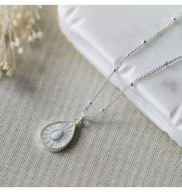 GLEE DEW DROP CRYSTAL OPALITE NECKLACE