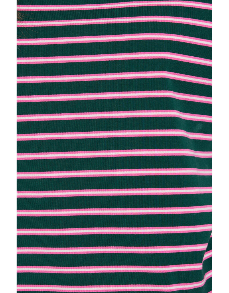24COLOURS STRIPE PINK / GREY T SHIRT