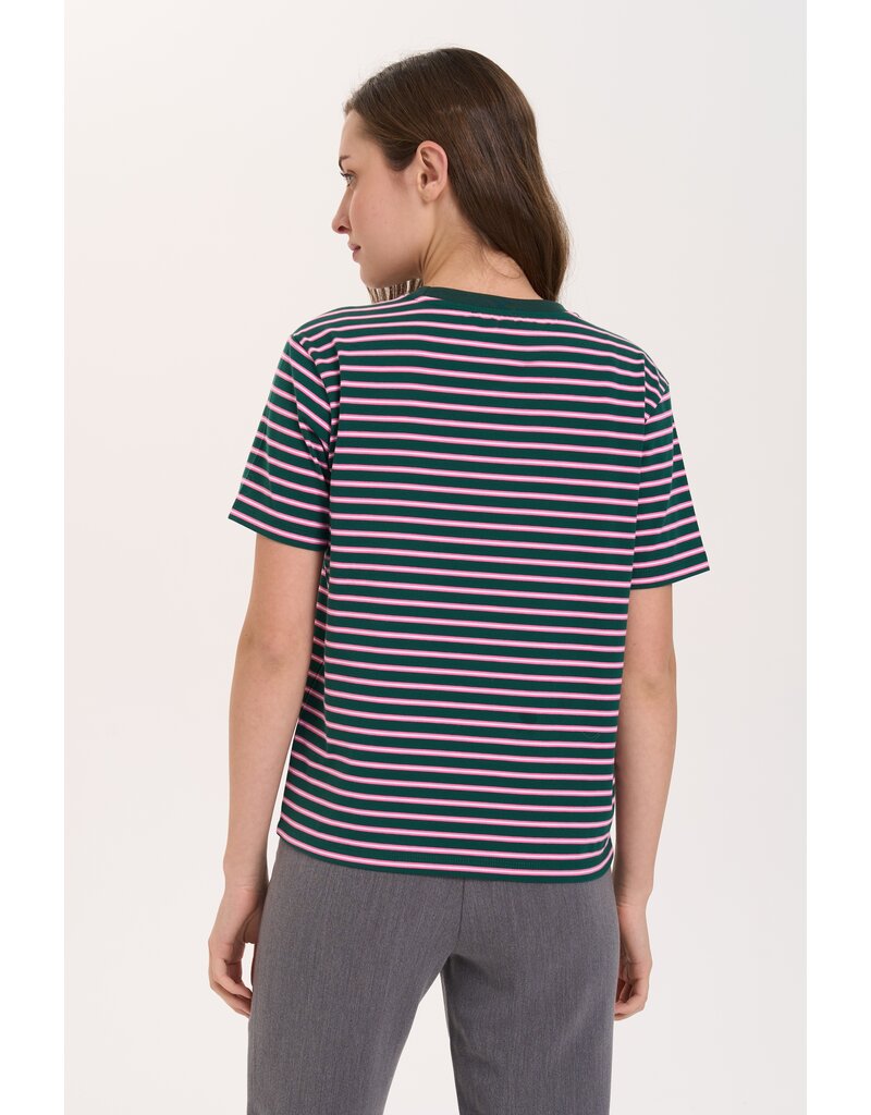 24COLOURS STRIPE PINK / GREY T SHIRT