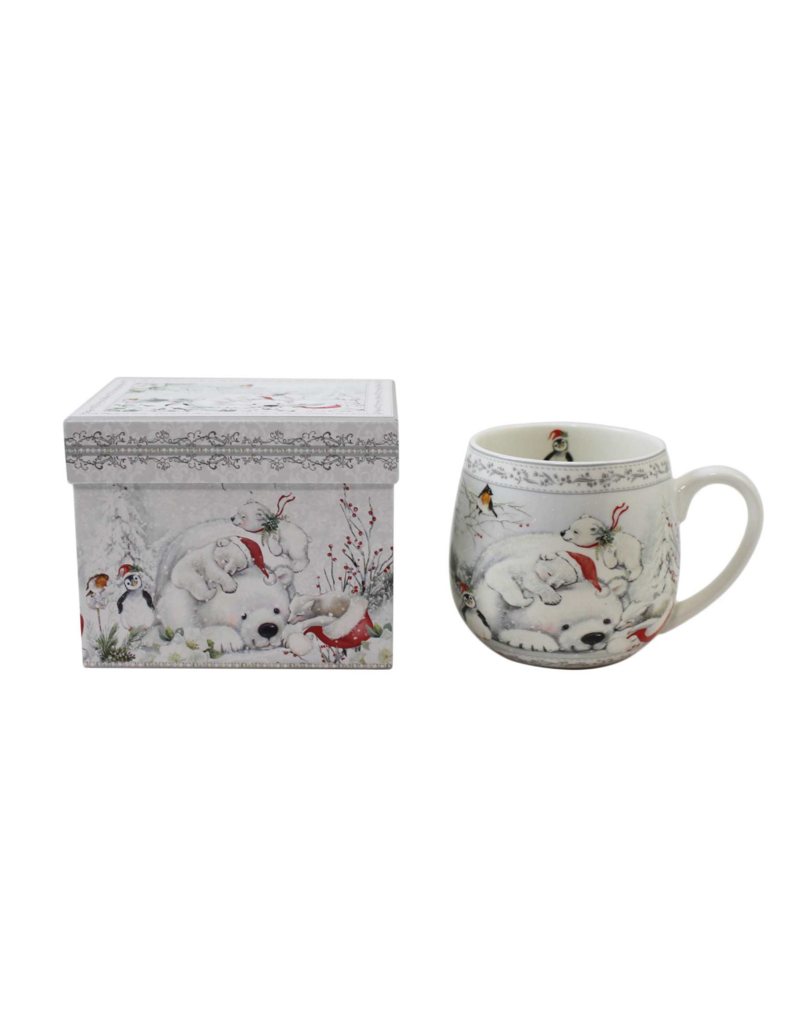 PORCELAIN CERAMIC WHITE POLAR BEAR MUG