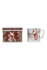 PORCELAIN MUG WITH GIFT BOX  - WINTER SANTA