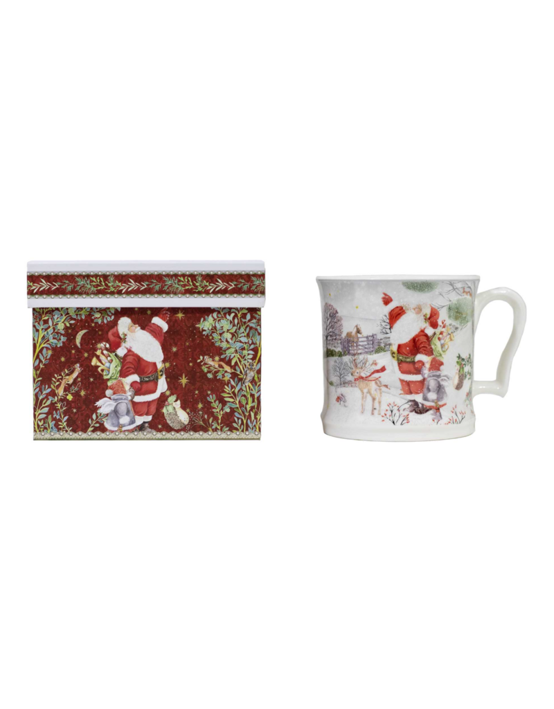 PORCELAIN MUG WITH GIFT BOX  - WINTER SANTA