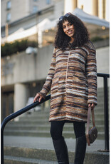 KNIT MID LENGTH ZIP UP JACKET