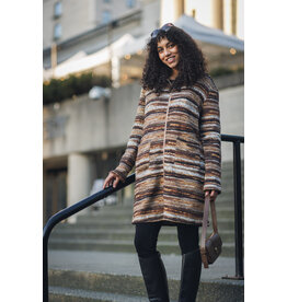 KNIT MID LENGTH ZIP UP JACKET