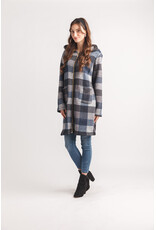 KNIT MID LENGTH ZIP UP JACKET