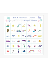 100 PC SEEK AND FIND PUZZLE- UNICORNS