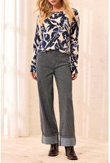 TRIBAL FLY FRT ANKLE PANT W/ WIDE CUFFS - SAPPHIRE