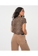 LEOPARD TOP W/ TWIST DETAIL