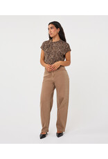 LEOPARD TOP W/ TWIST DETAIL