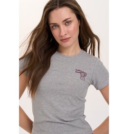 24COLOURS COFFEE CLUB GREY TEE