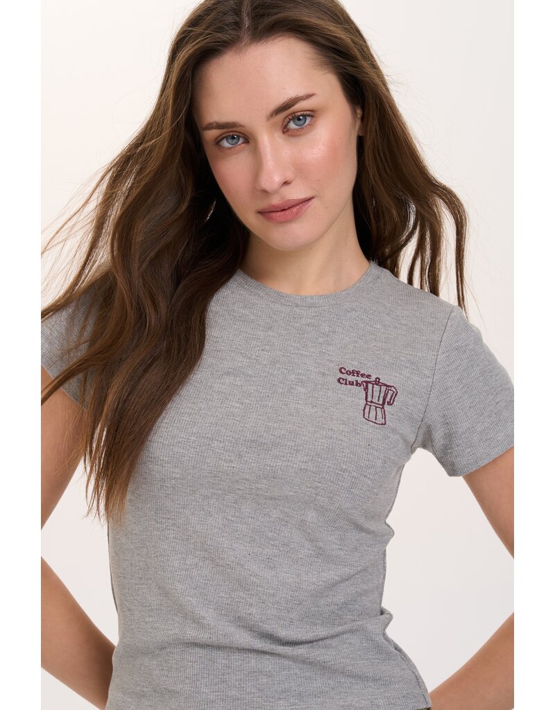 24COLOURS COFFEE CLUB GREY TEE