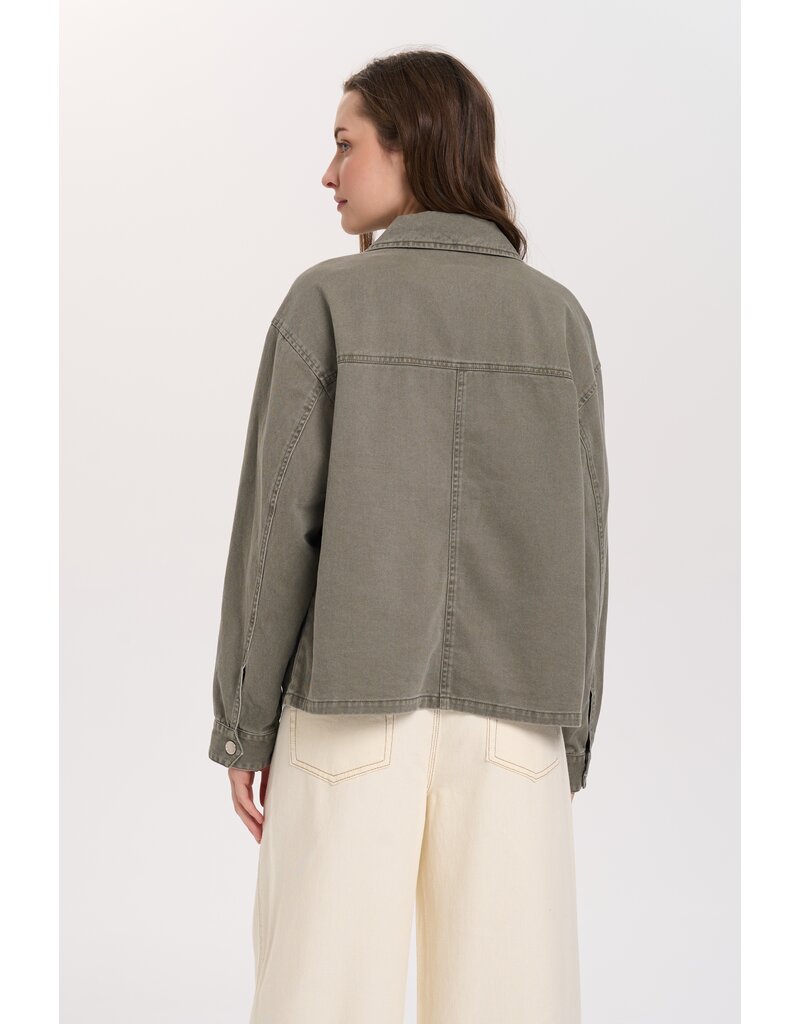 24COLOURS GREEN JEAN JACKET