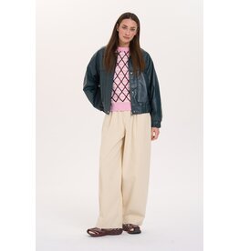 24COLOURS FAUX LEATHER JACKET - GREEN