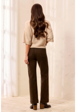 TRIBAL FLY FRT 5 PKT PANT W/ EMBOSSED FABRIC - DARK BASIL