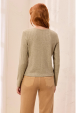 TRIBAL L/S CREW NECK CARDI - ALOE