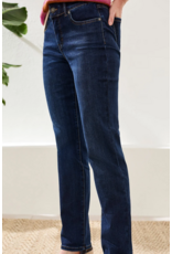 TRIBAL PETITE SOPHIA CURVY STRAIGHT LEG JEANS - DEEP OCEAN