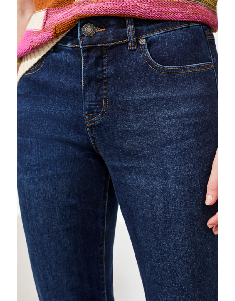 TRIBAL PETITE SOPHIA CURVY STRAIGHT LEG JEANS - DEEP OCEAN
