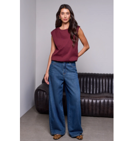 TRIBAL BROOKE RELAXED DRAMA WIDE DENIM - BLUE AWAY