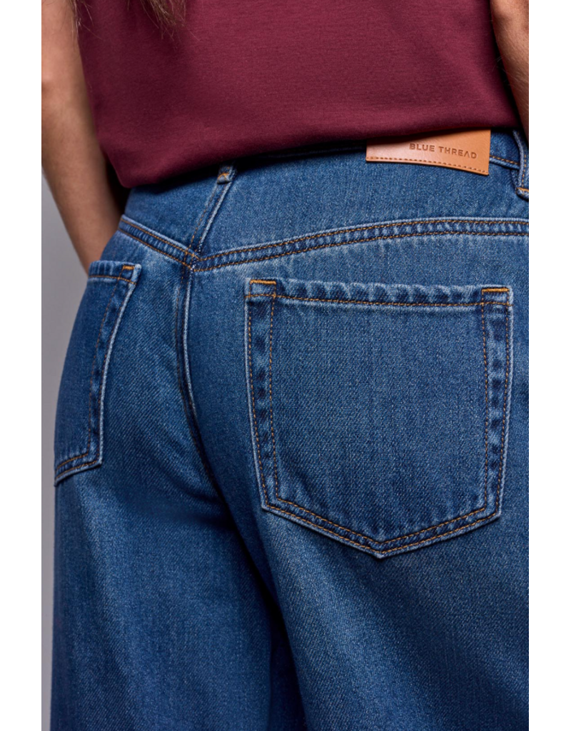 TRIBAL BROOKE RELAXED DRAMA WIDE DENIM - BLUE AWAY