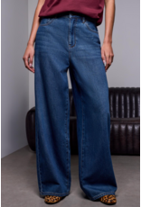 TRIBAL BROOKE RELAXED DRAMA WIDE DENIM - BLUE AWAY