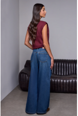 TRIBAL BROOKE RELAXED DRAMA WIDE DENIM - BLUE AWAY