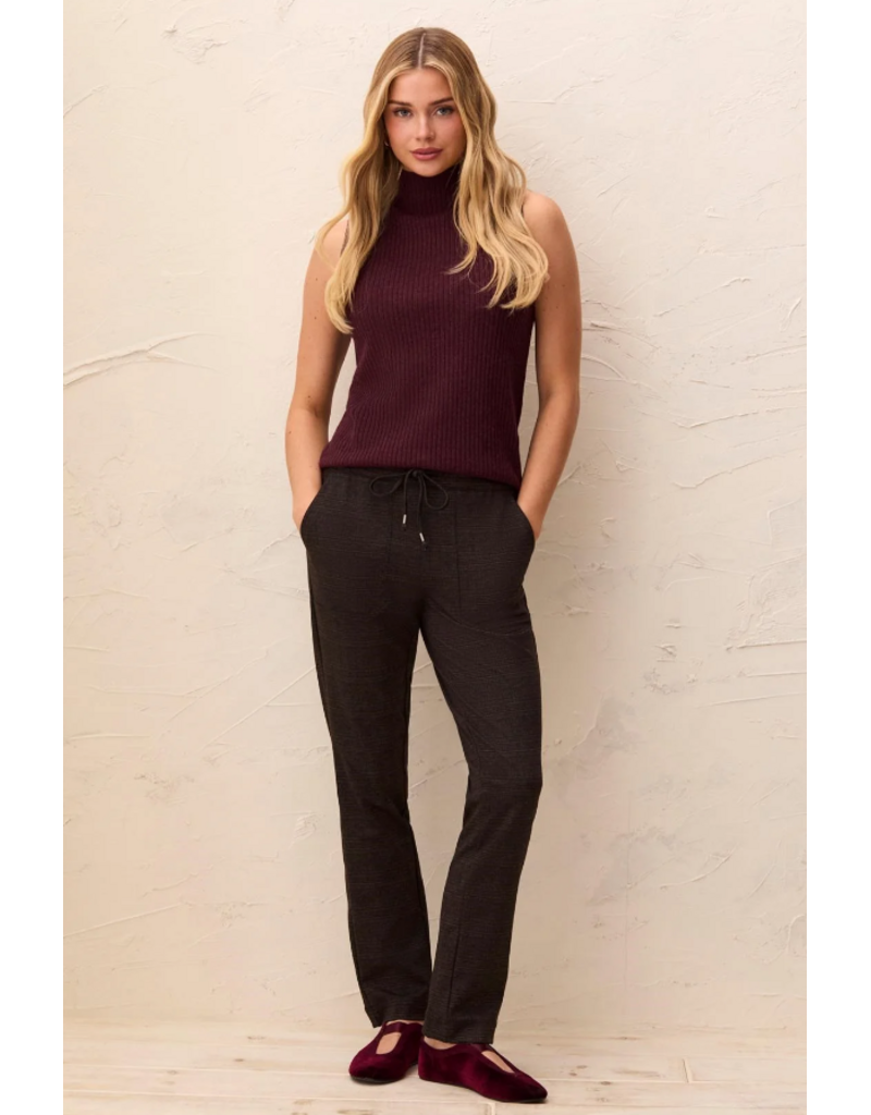 TRIBAL PULL ON ANKLE PANT W/ POCKETS - HENNA
