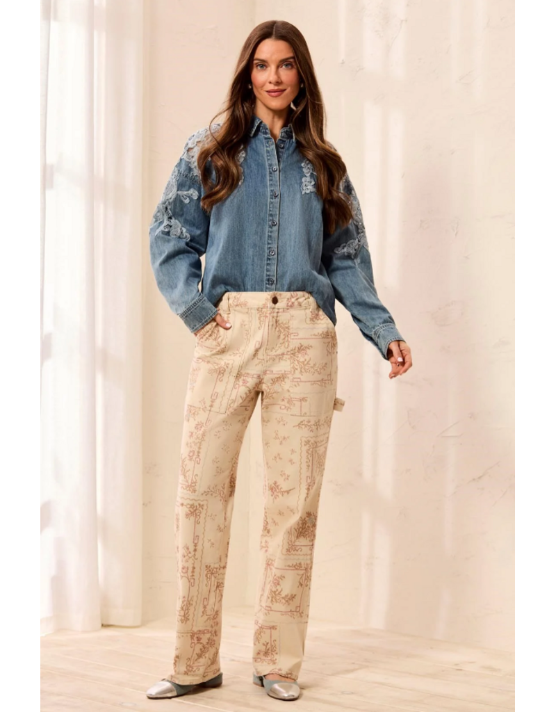 TRIBAL AUDREY PRINTED CARPENTER - CHANTILLY