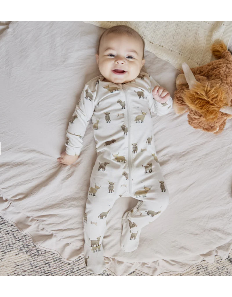 PETIT LEM FOOTED SLEEPER