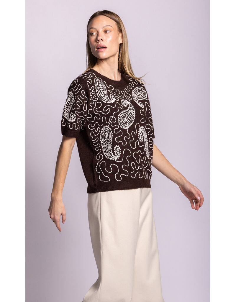 CORDELIA BROWN SWEATER