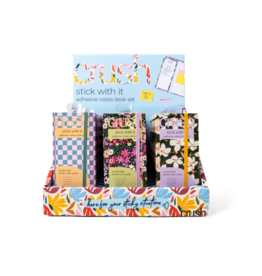 ADHESIVE NOTES DESK SET (24PC)