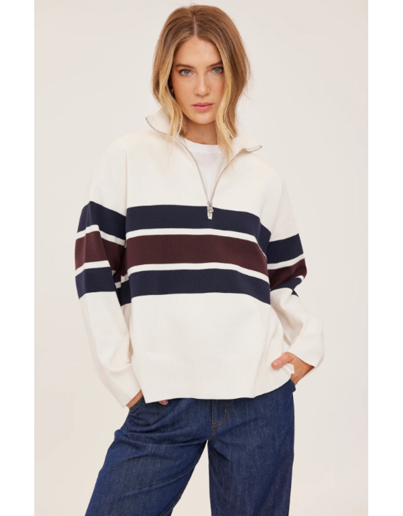 GENTLE FAWN IDRIS STRIPED SWEATER
