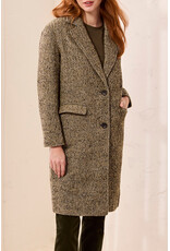 TRIBAL CAR COAT W/ FOOLER HOODIE - SADDLE BROWN