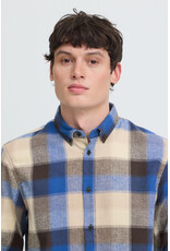 BLEND CODY BUTTON UP SHIRT - BLUE QUARTZ