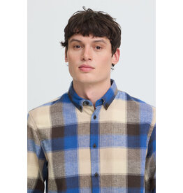BLEND CODY BUTTON UP SHIRT - BLUE QUARTZ