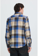 BLEND CODY BUTTON UP SHIRT - BLUE QUARTZ