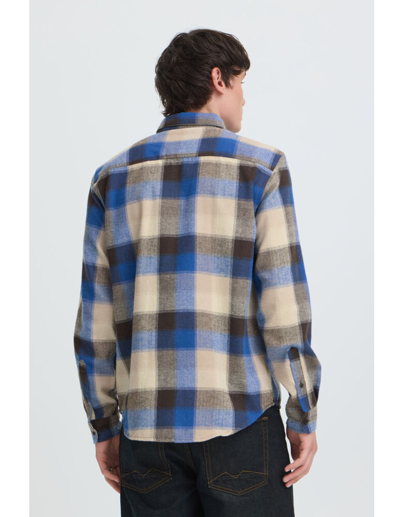 BLEND CODY BUTTON UP SHIRT - BLUE QUARTZ