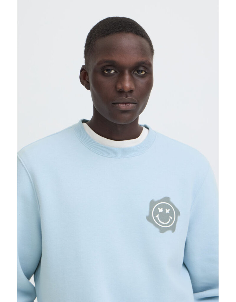 BLEND KEELAN GRAPHIC CREW NECK SWEATER - COTTON BLEND