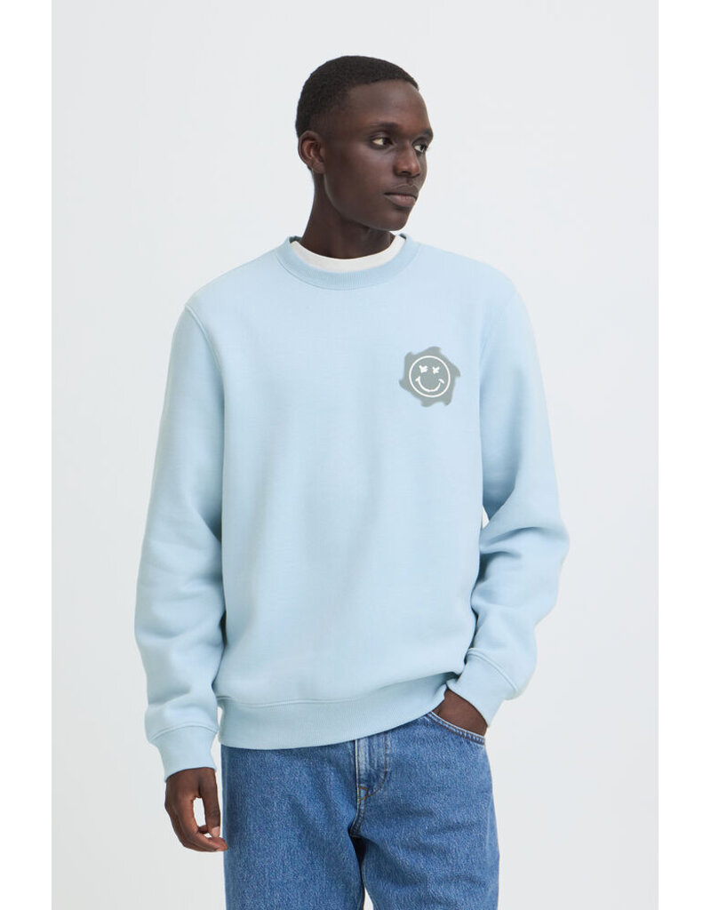 BLEND KEELAN GRAPHIC CREW NECK SWEATER - COTTON BLEND