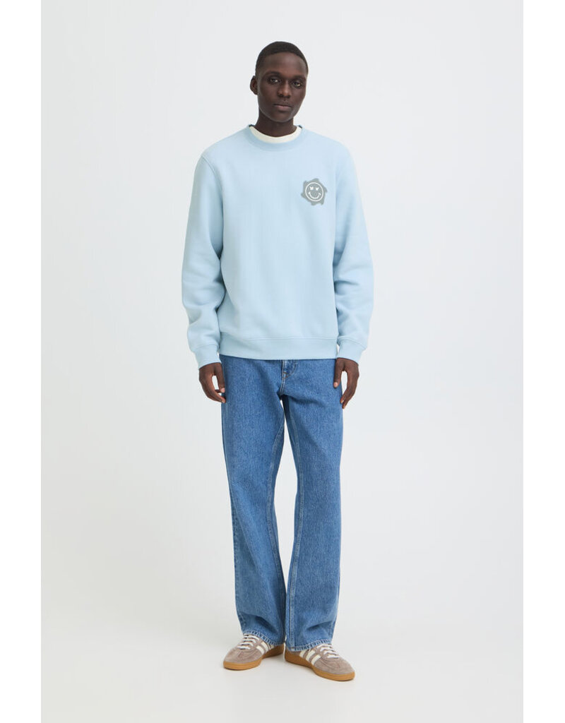 BLEND KEELAN GRAPHIC CREW NECK SWEATER - COTTON BLEND