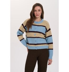 24COLOURS MULTICOLOR BUTTON CARDIGAN