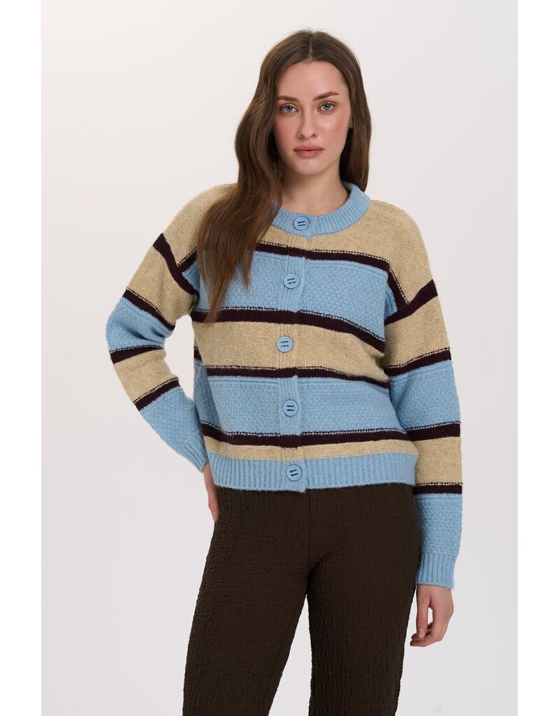 24COLOURS MULTICOLOR BUTTON CARDIGAN