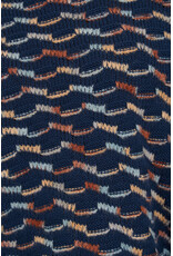 24COLOURS NAVY MULTI COLORED COTTON BLND SWEATER