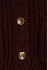 24COLOURS BROWN KNIT CARDIGAN